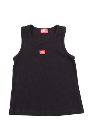 black cotton tank top DIESEL KIDS | J02594KYAZYK900